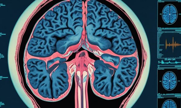 Human Brain MRI Scan: Neurological Anatomy Visualization