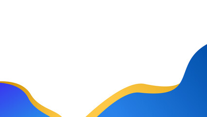 Illustration of an Blue Gold Gradient Frame