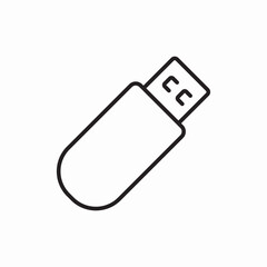 flash drive icon sign vector