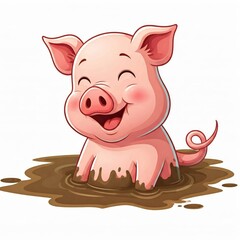 Fototapeta premium pig with a pig