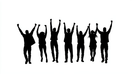 Team Celebration Moments in High Contrast
