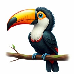Fototapeta premium toucan isolated on white background
