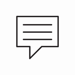 speech bubble message text icon sign vector