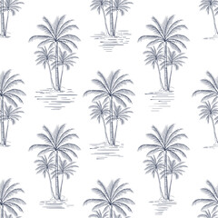 palm tree pattern. hand drawn coconut design. summer pattern background. palm line art design. vintage graphic design. pattern design. tropical graphic design.