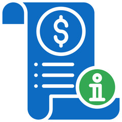 Bill Information vector contact us communication glyph icon