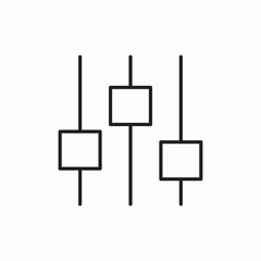 tuner mixer icon sign vector