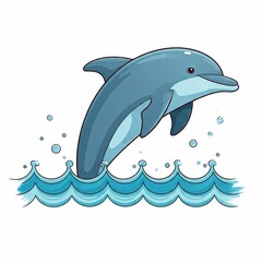 Obraz premium dolphin jumping out of water