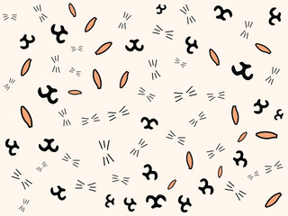 cute seamless pattern with bunny for happy easter