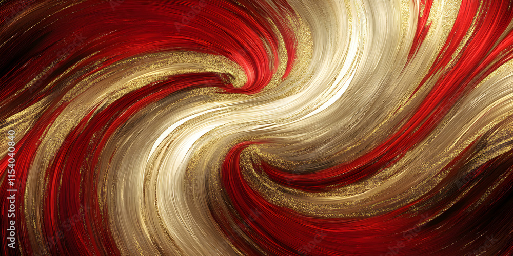 Poster abstract swirl of red and gold: a captivating abstract artwork with swirling red and gold hues, crea