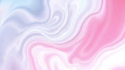 Obraz premium An abstract artwork featuring a dynamic, fluid design with various shades of lighter dynamic colors, along with white and pastel pink accents.