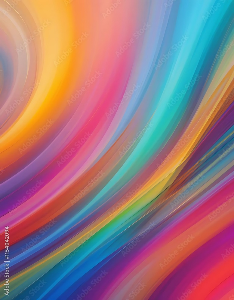 Poster Abstract Colorful Swirling Lines Diagonal Pattern Design