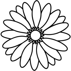 Daisy Delight line art art vector