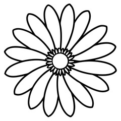 Daisy Delight line art art vector