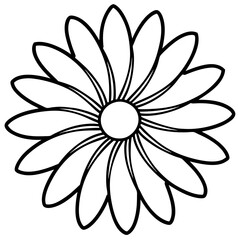Daisy Delight line art art vector