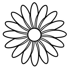 Daisy Delight line art art vector