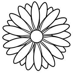 Daisy Delight line art art vector