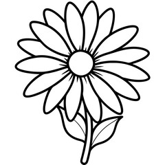 Daisy Delight line art art vector