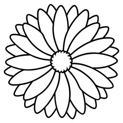 Daisy Delight line art art vector