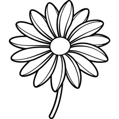 Daisy Delight line art art vector