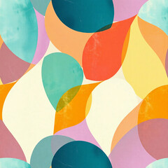Seamless pattern with colorful abstarct background