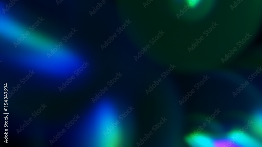 Aufkleber dark light leak overlay: dark background with subtle blue and green light leaks creating a moody, at