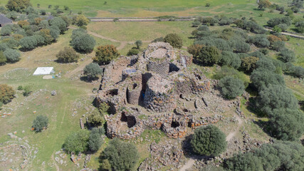 Nuraghe Arrubiù ,The Giant Red Nuragic monument with 5 towers in the municipality of Orroli in the...