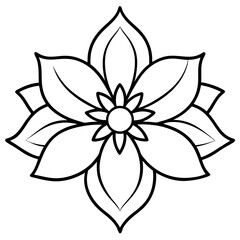 Blossom Charm line art art vector