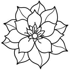 Blossom Charm line art art vector