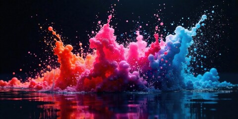 Vibrant Hues Exploding in a Kaleidoscopic Symphony of Color and Motion, Creating a Stunning Visual Masterpiece