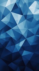 Obraz premium Abstract Blue Geometric Triangular Pattern Design