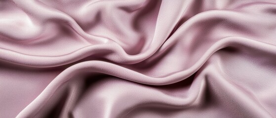 Fototapeta premium Soft Pink Satin Fabric Texture with Elegant Draped Creases