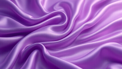 Obraz premium Purple silk satin. Gradient. Metal. Wavy folds. Glossy cloth surface. Beautiful lilac purple background with space for design. copy