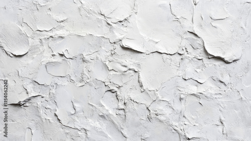 Poster textured white plaster wall surface with abstract patterns ideal for backgrounds and artistic design
