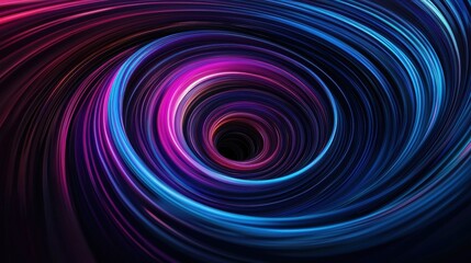 Dynamic Swirling Colors in Abstract Space with Light Effects