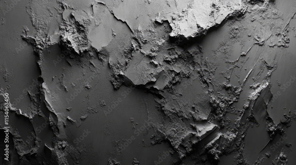 Poster textured rough concrete surface with dramatic shadows and rugged details suitable for background or 