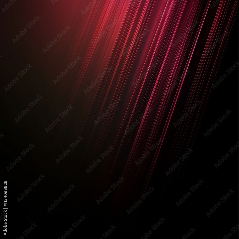 Poster Vibrant Red Light Beams Create an Abstract Background of Dynamic Textures and Patterns in a Creative Art Display