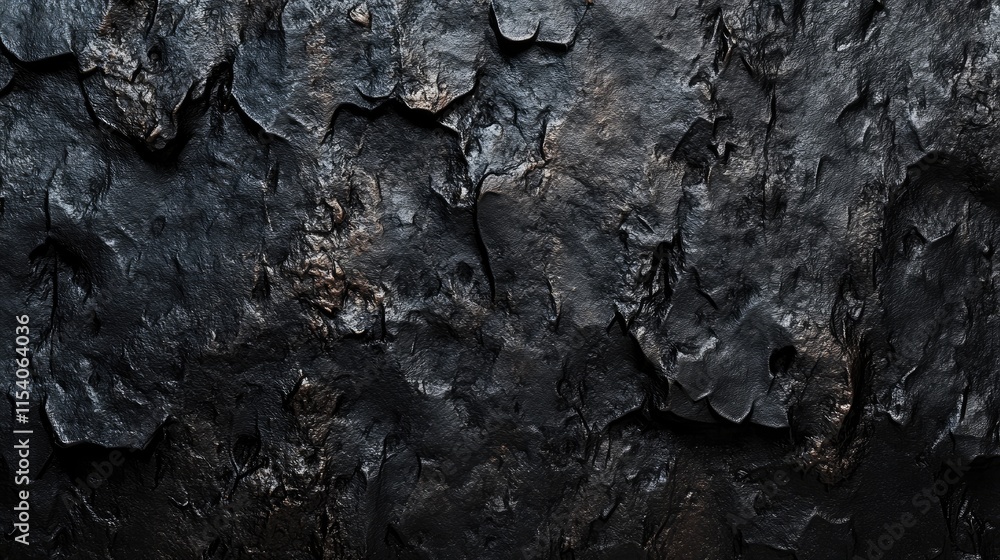 Aufkleber dark and textured rough tree bark surface for natural background design and artistic applications
