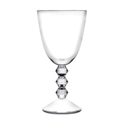 Empty wine glass on a white background
