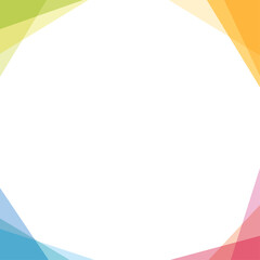 幾何学　フレーム　カラフル　正方形　シンプル　ベクター