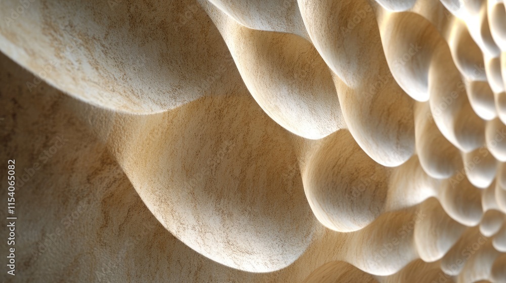 Poster textured wall surface elegant architectural design with intricate relief patterns and warm color ton