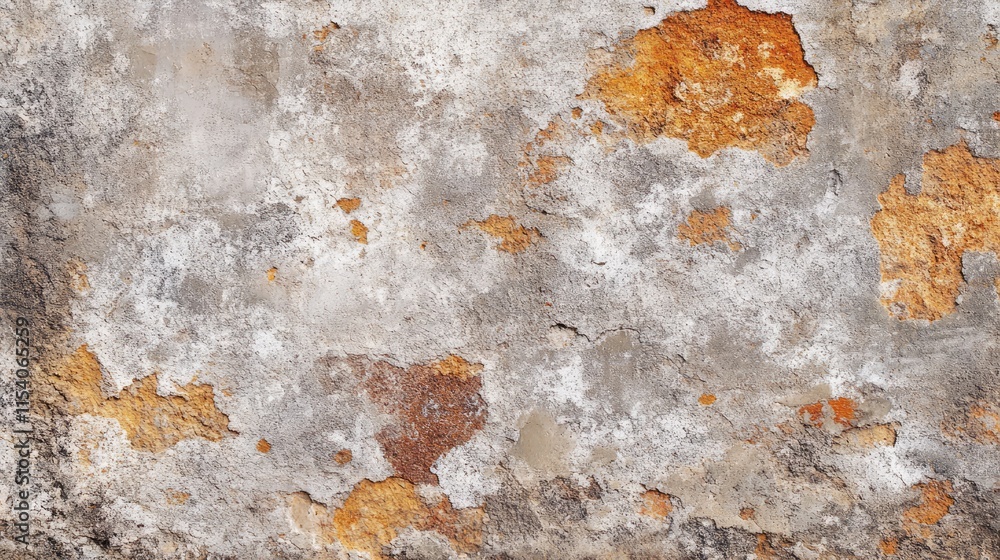 Poster aged and weathered brick wall texture with peeling paint and rust colors ideal for backgrounds and d