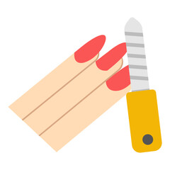 A beautiful design icon of nail file