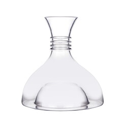 Empty decanter isolated on white background
