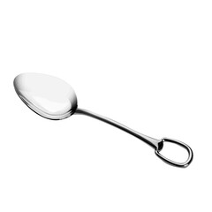 Stainless steel cutler  on white background
