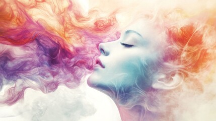 Fototapeta premium Emotional Wellbeing Through Art Therapy in Soft Focus
