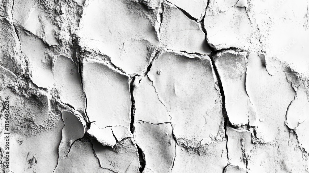 Aufkleber textured cracked surface in monochrome highlighting a distressed and rough background perfect for de