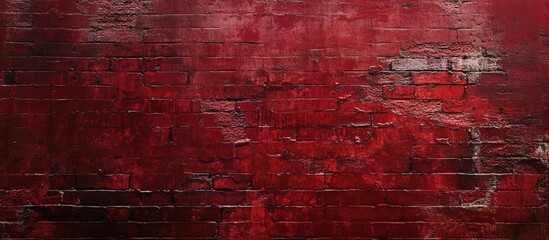 Obraz premium Rustic red brick wall texture with a weathered finish ideal for urban design projects and creative backgrounds.