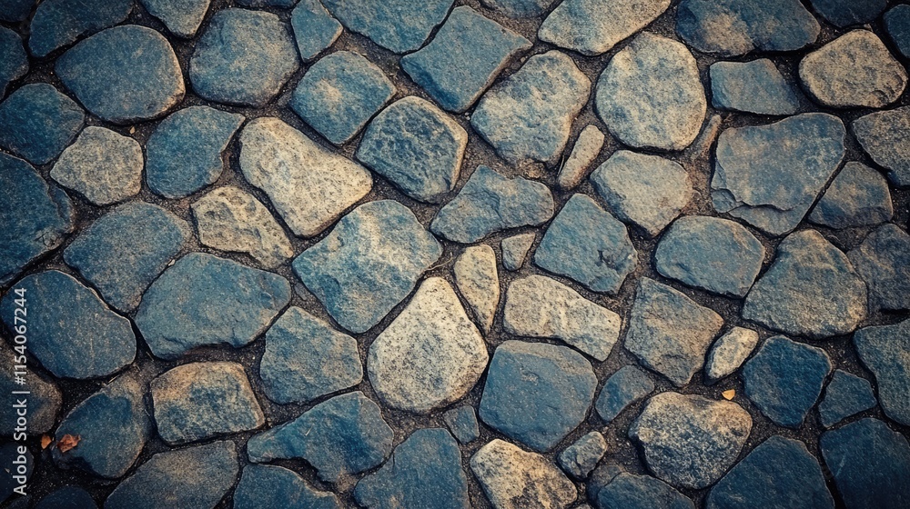 Poster nature-inspired textured surface of rugged gravel pebbles arranged seamlessly for backgrounds or des