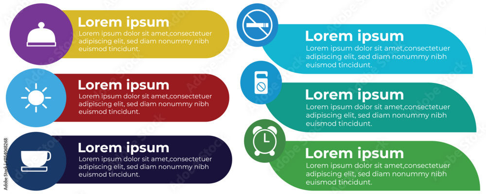 Poster modern infographic slides presentation elements template. business process and step diagram. data vi