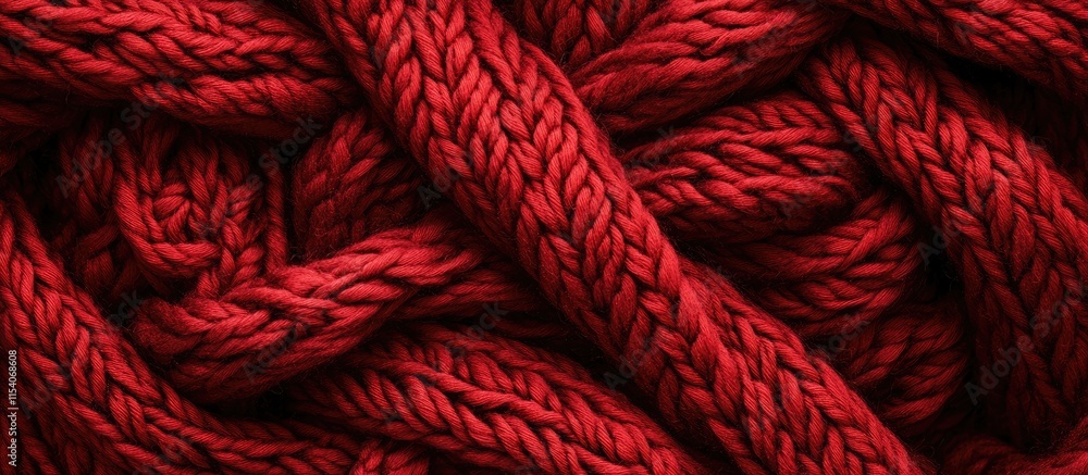 Poster textured red wool knit fabric suitable for photography backdrop or textile design showcasing rich co